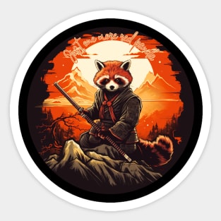 Just one more red panda Sticker